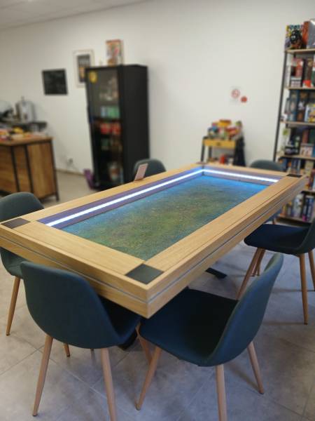 table de jeux damys chêne naturel