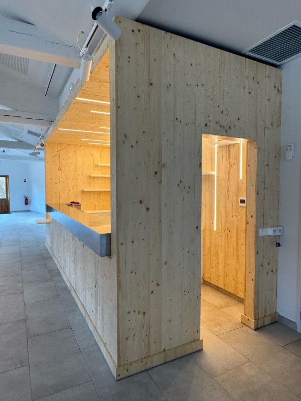 Bar sur mesure type boxe bois