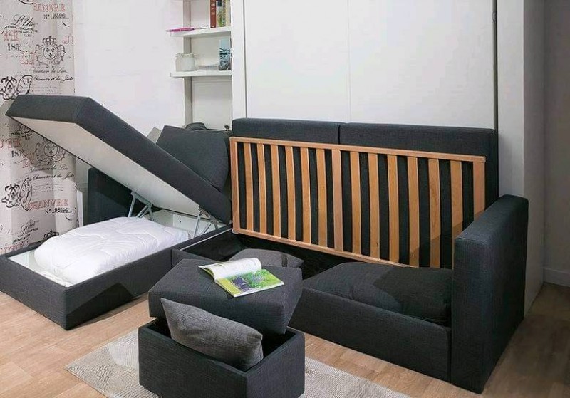 Lit escamotable pour bureau