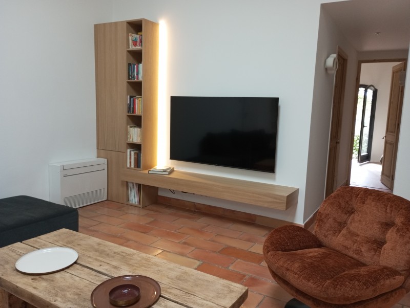 meuble TV sur mesure à Gordes