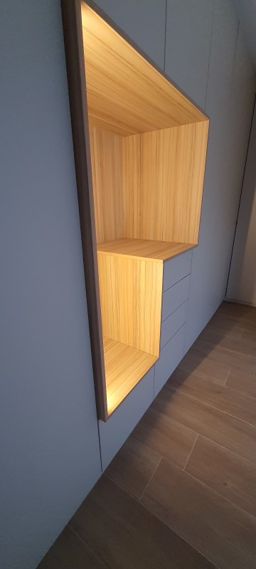 Mise en valeur de la niche en cocobolo