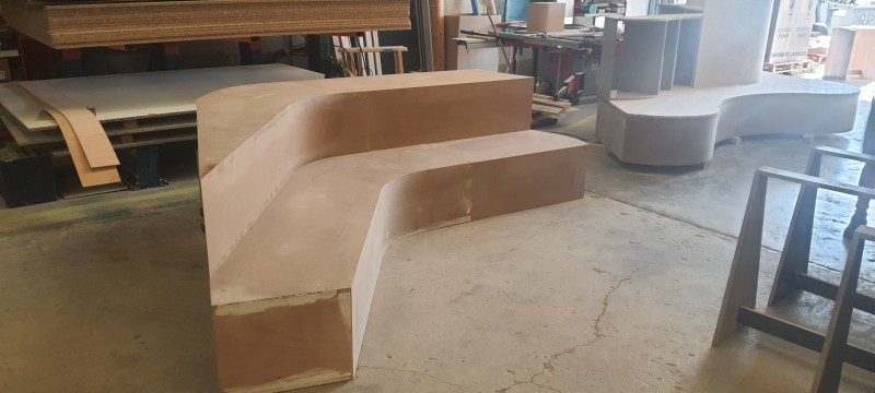 fabrication d'une banquette