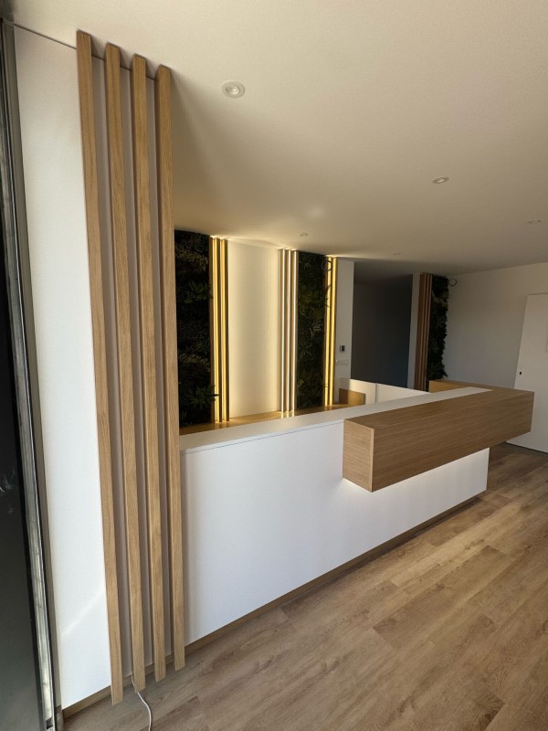 Réception centre médical.