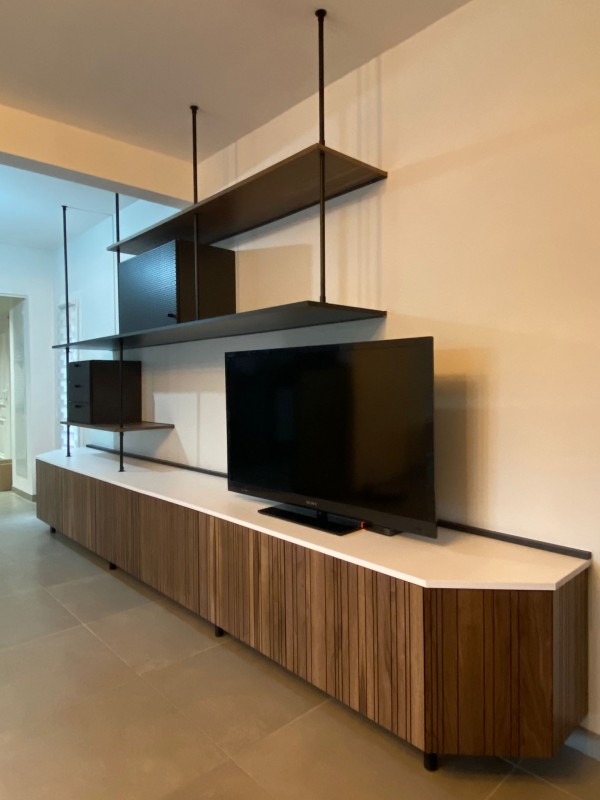 Meuble TV style industriel