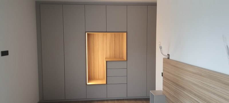 Portes et tiroirs gris cachemire