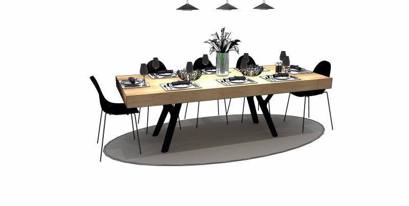 pied de table à manger y