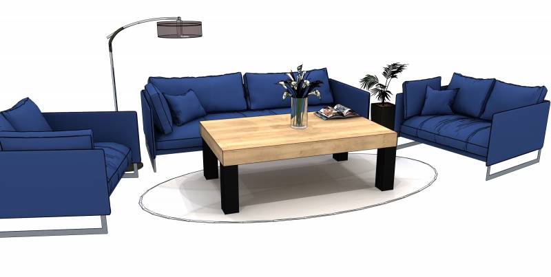 pied table basse droit