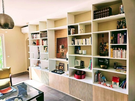 Notre zone d'activité pour ce service Prix pose d’une bibliothèque sur-mesure en bois